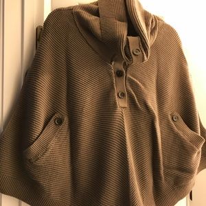 Banana Republic Factory Brown Poncho